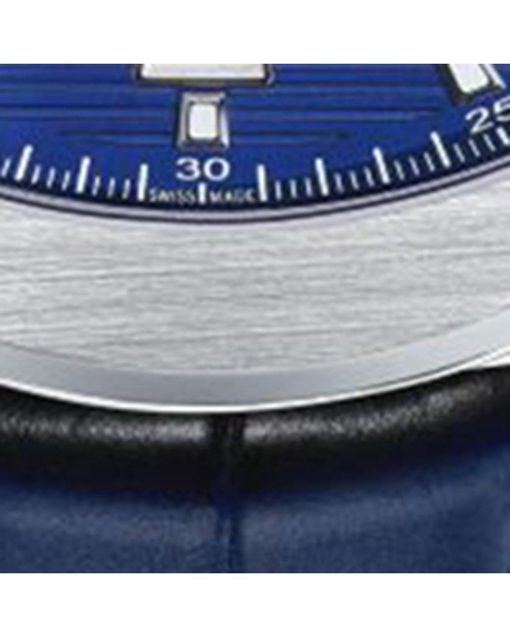 Piaget Blue Stainless Steel And Alligator Strap Polo Watch