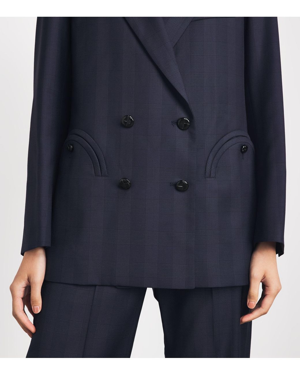 Blazé Milano Blue Virgin Wool Aramis Everynight Double-Breasted Blazer