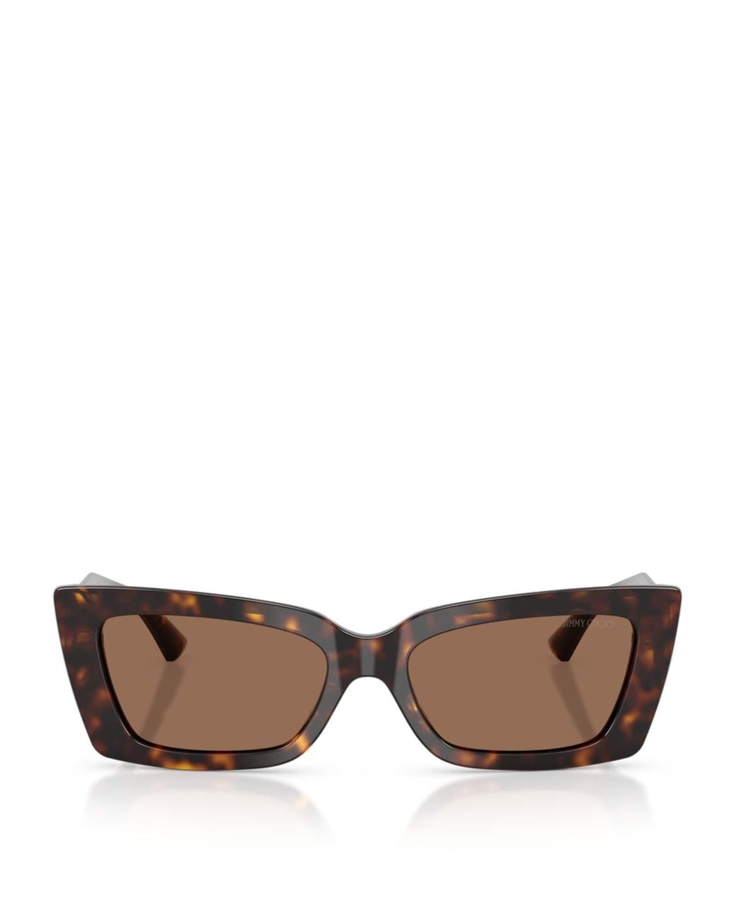Jimmy Choo Brown Havana Cat Eye Sunglasses