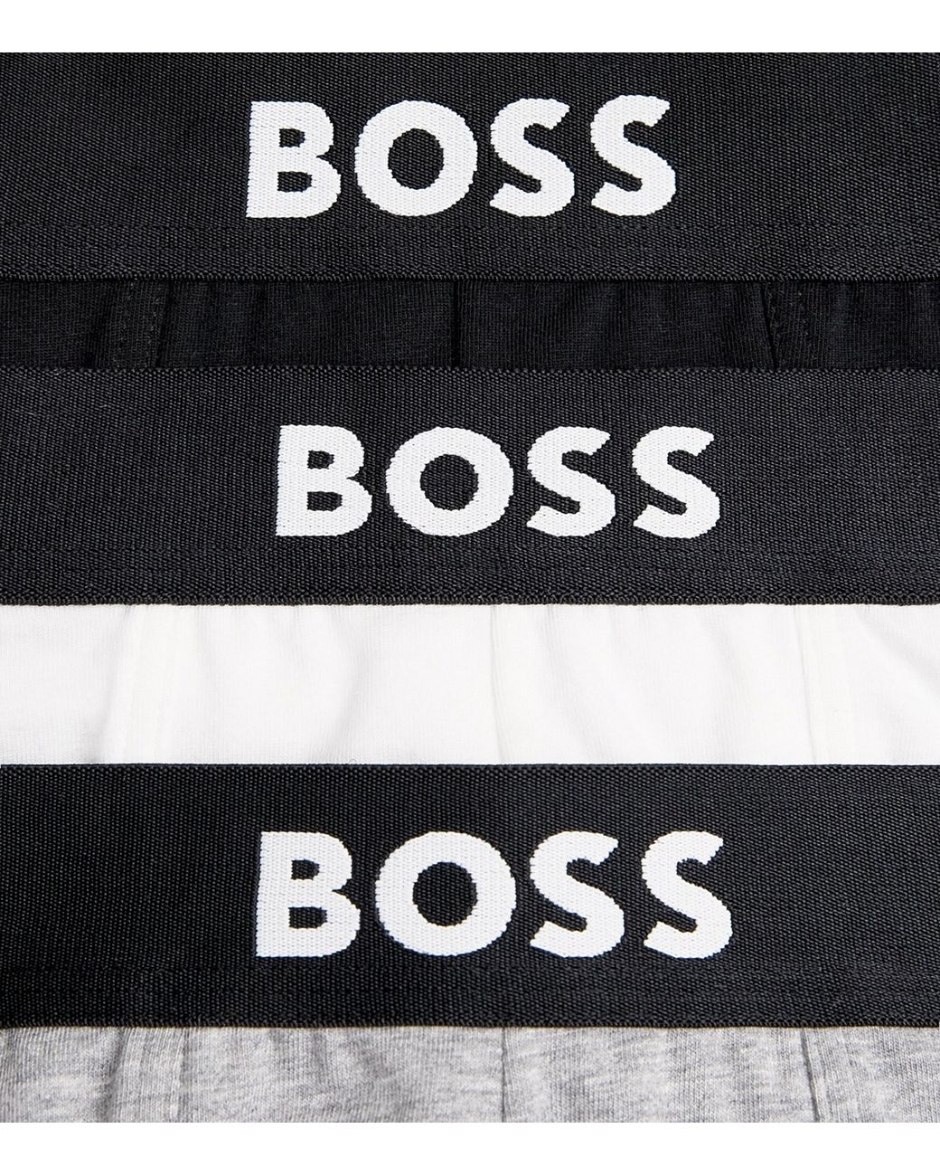 Boss Black Stretch-Organic Cotton Trunks for men