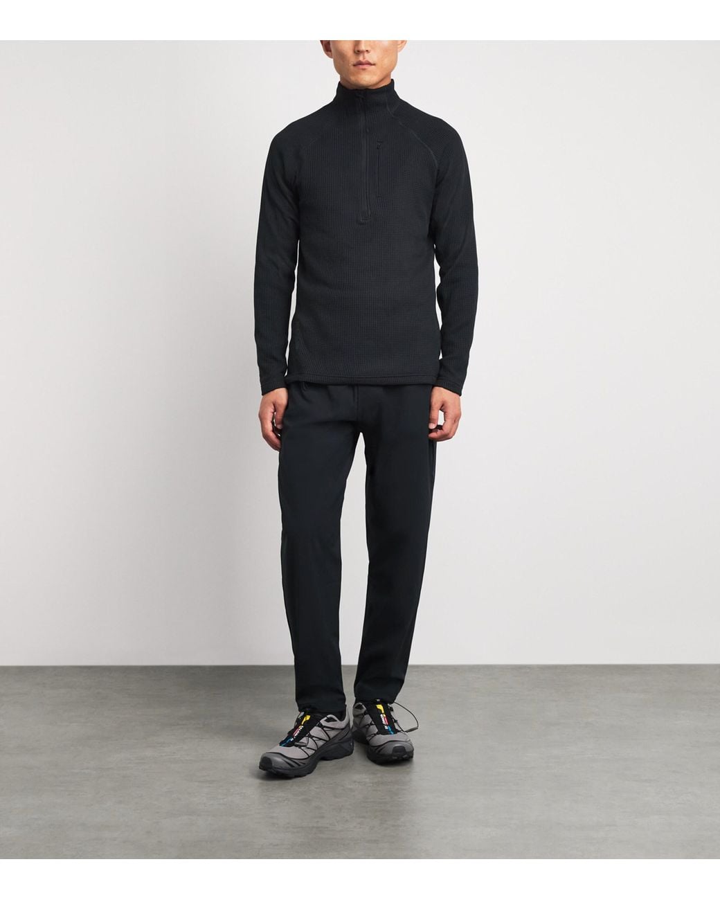 houdini Blue Pace Flow Half-Zip Sweatshirt for men