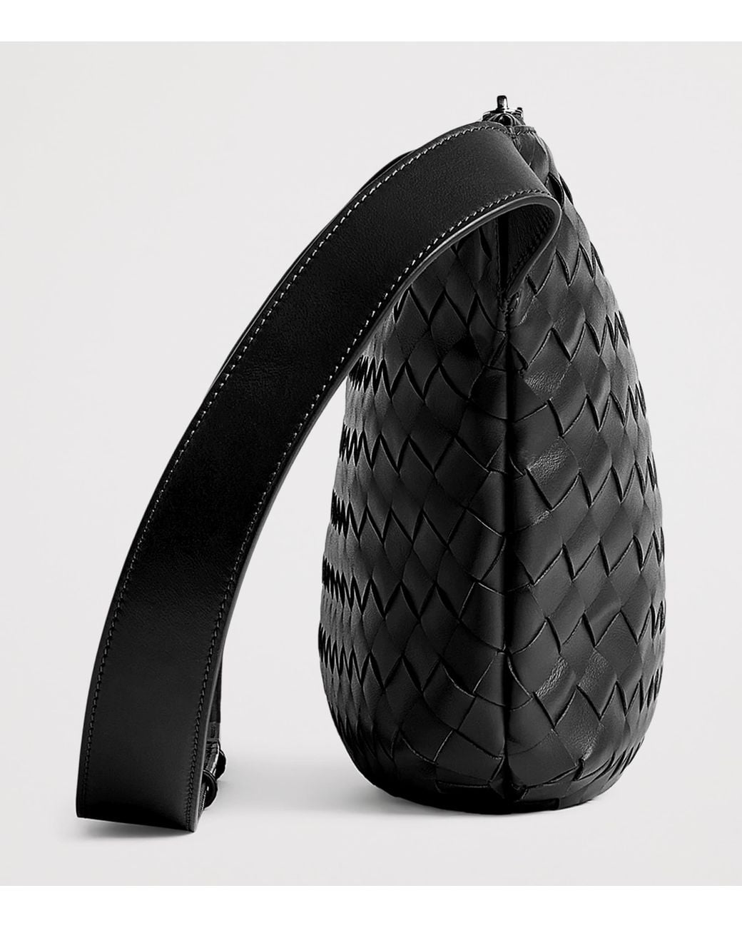 Bottega Veneta Black Leather Day Sling Bag