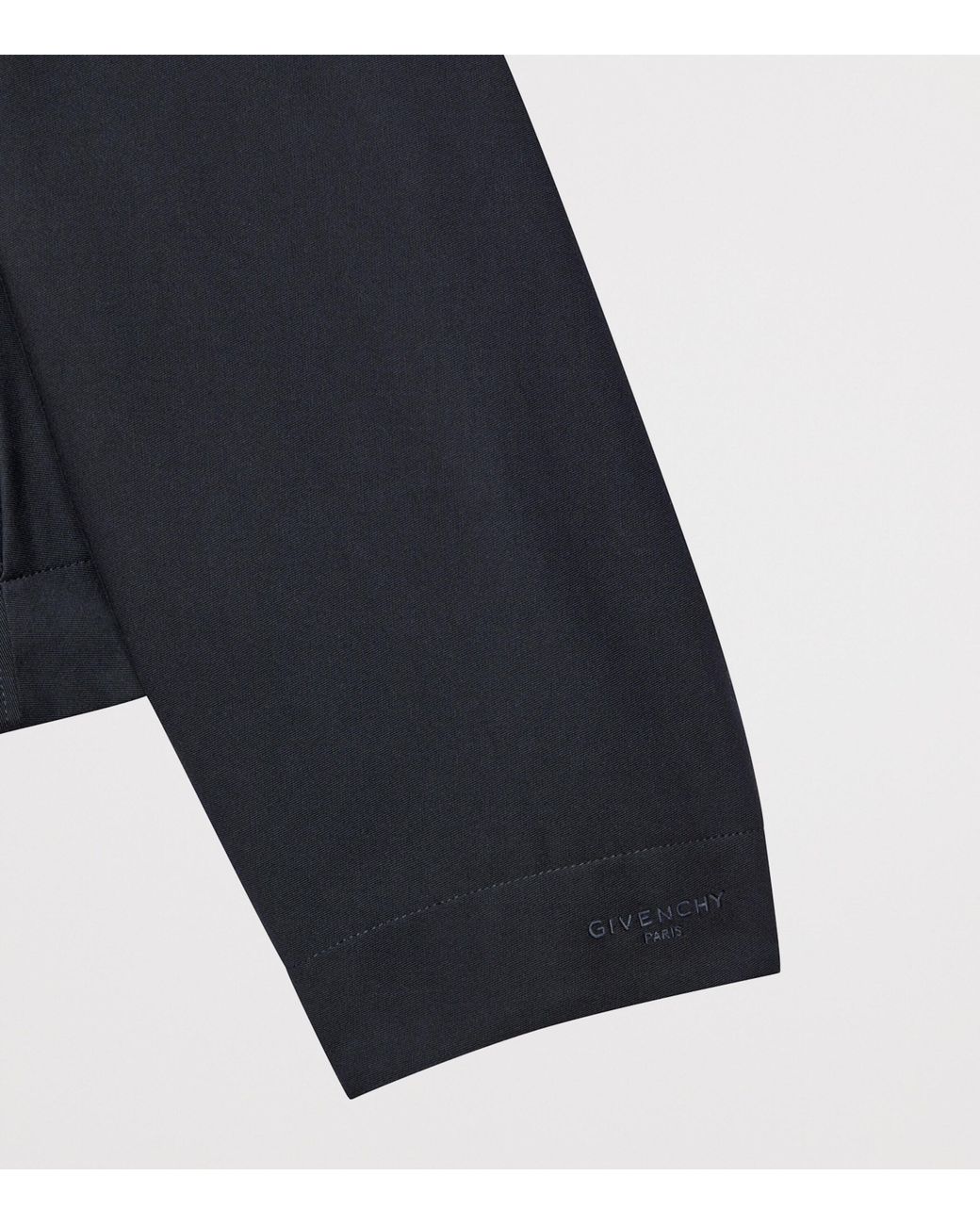 Givenchy Blue Cotton-Wool Cropped Jacket