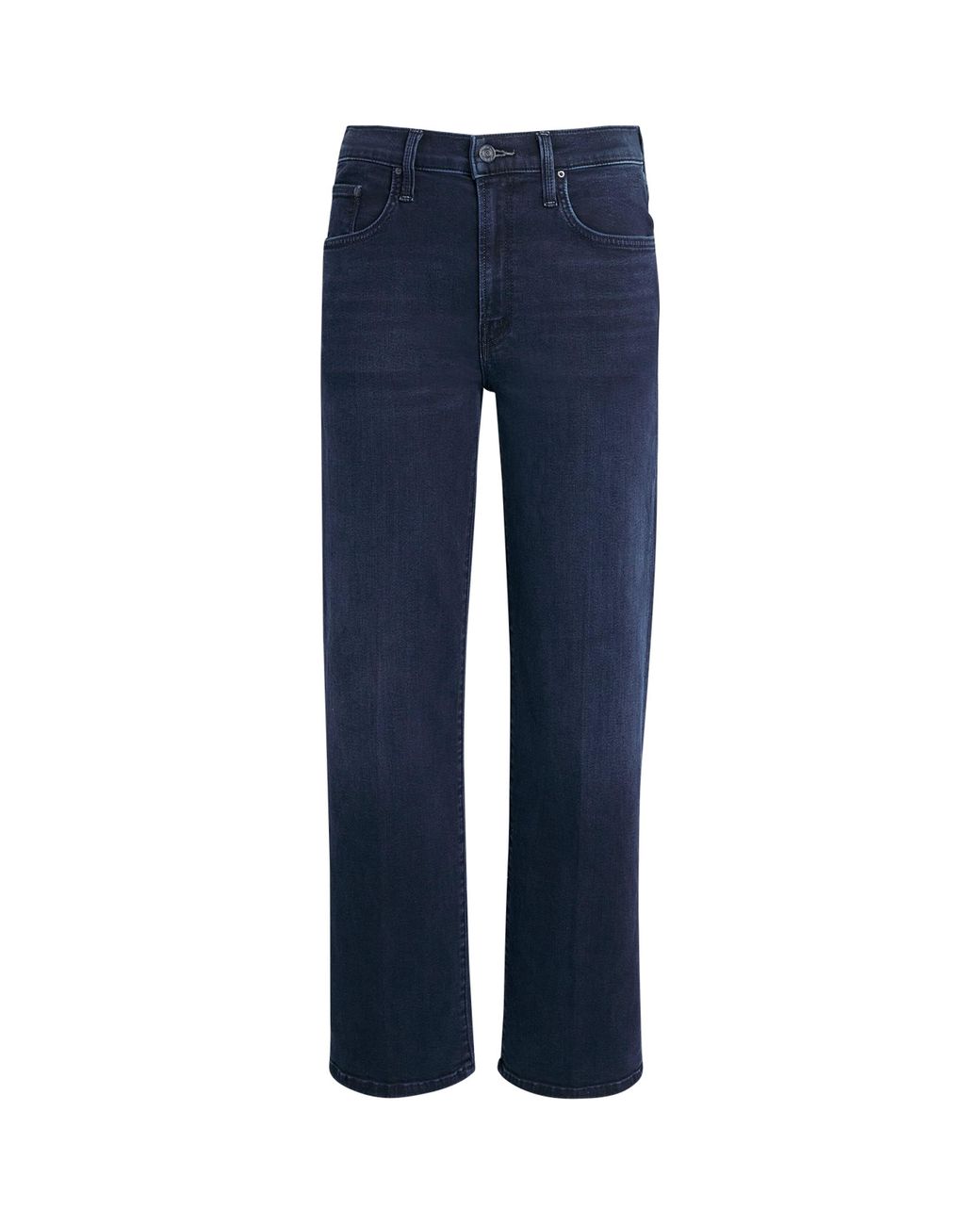 Mother Blue The Rambler Zip Ankle Jeans