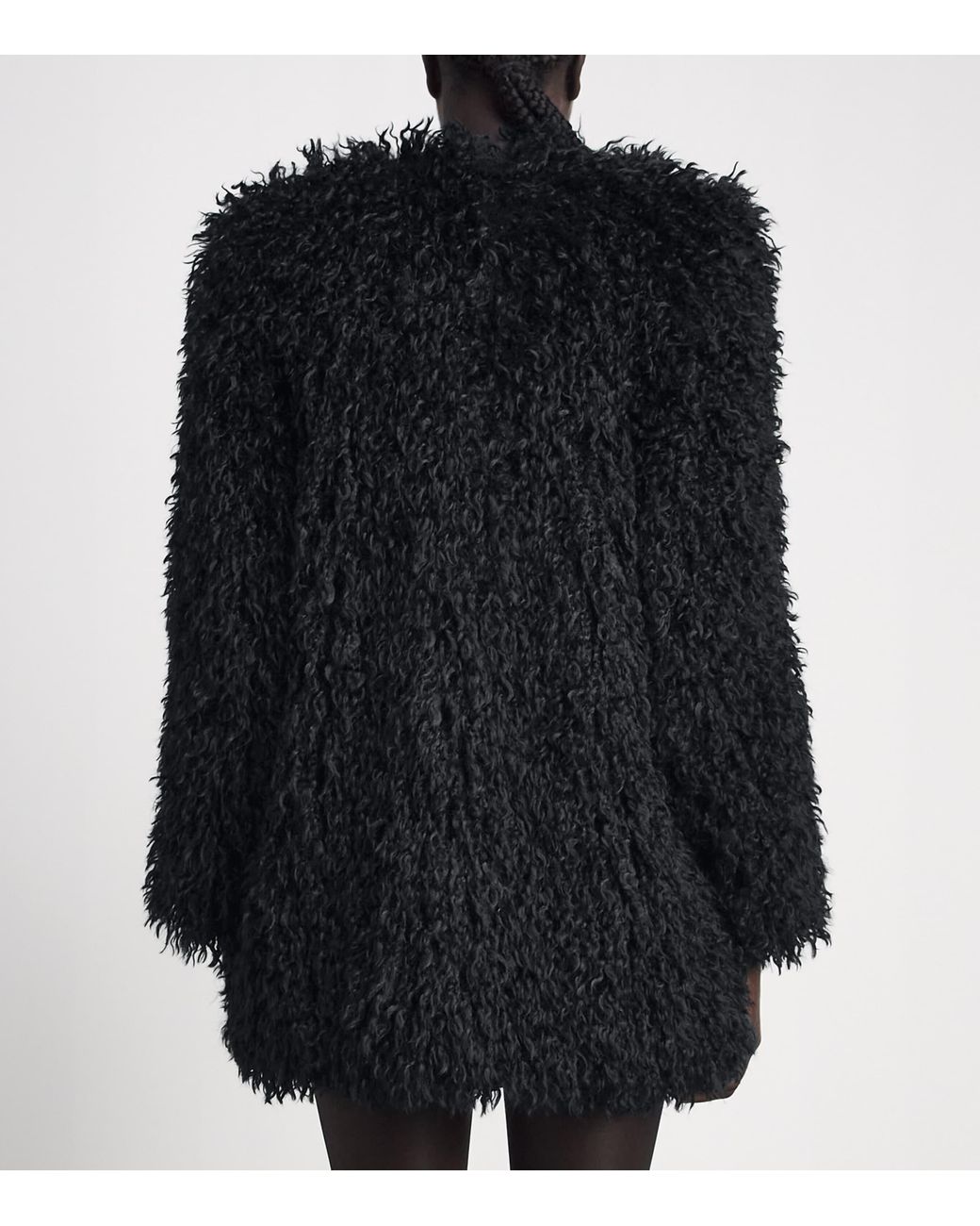 Camilla & Marc Black Faux Fur Renley Short Coat