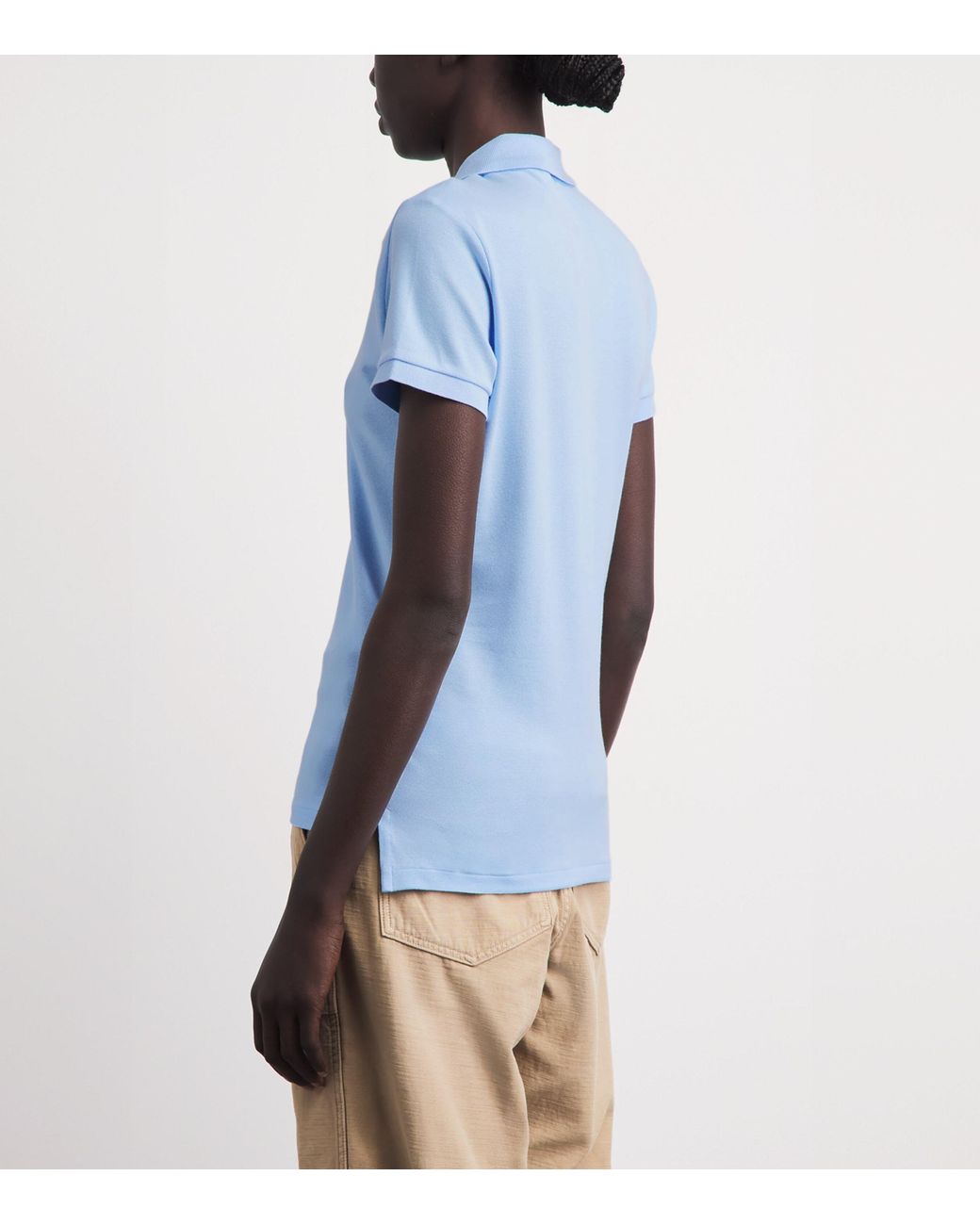 Polo Ralph Lauren Blue Cotton Slim Polo Shirt