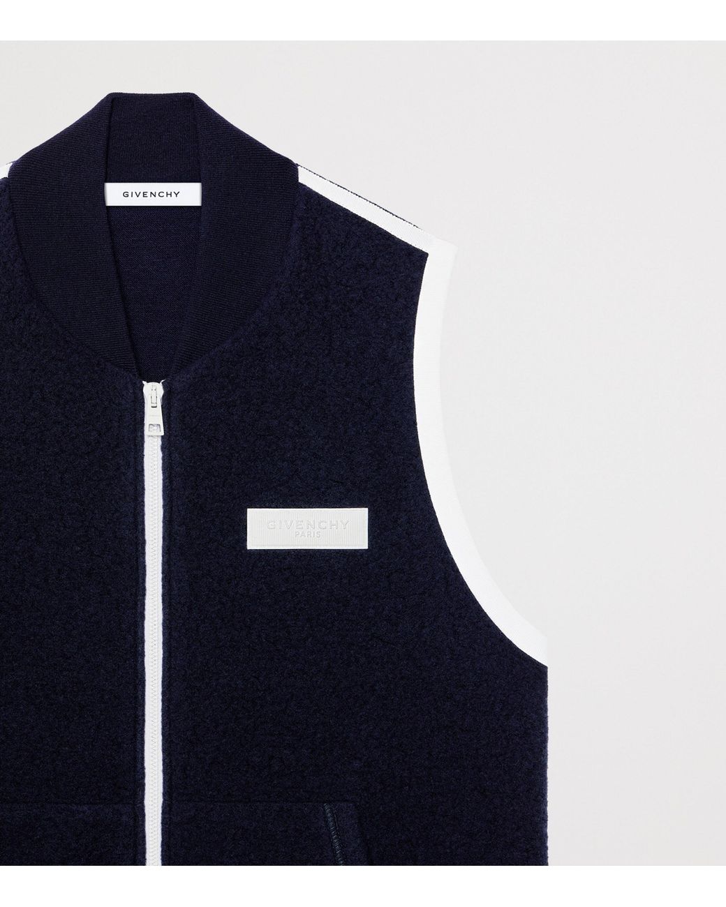 Givenchy Blue Wool Gilet for men