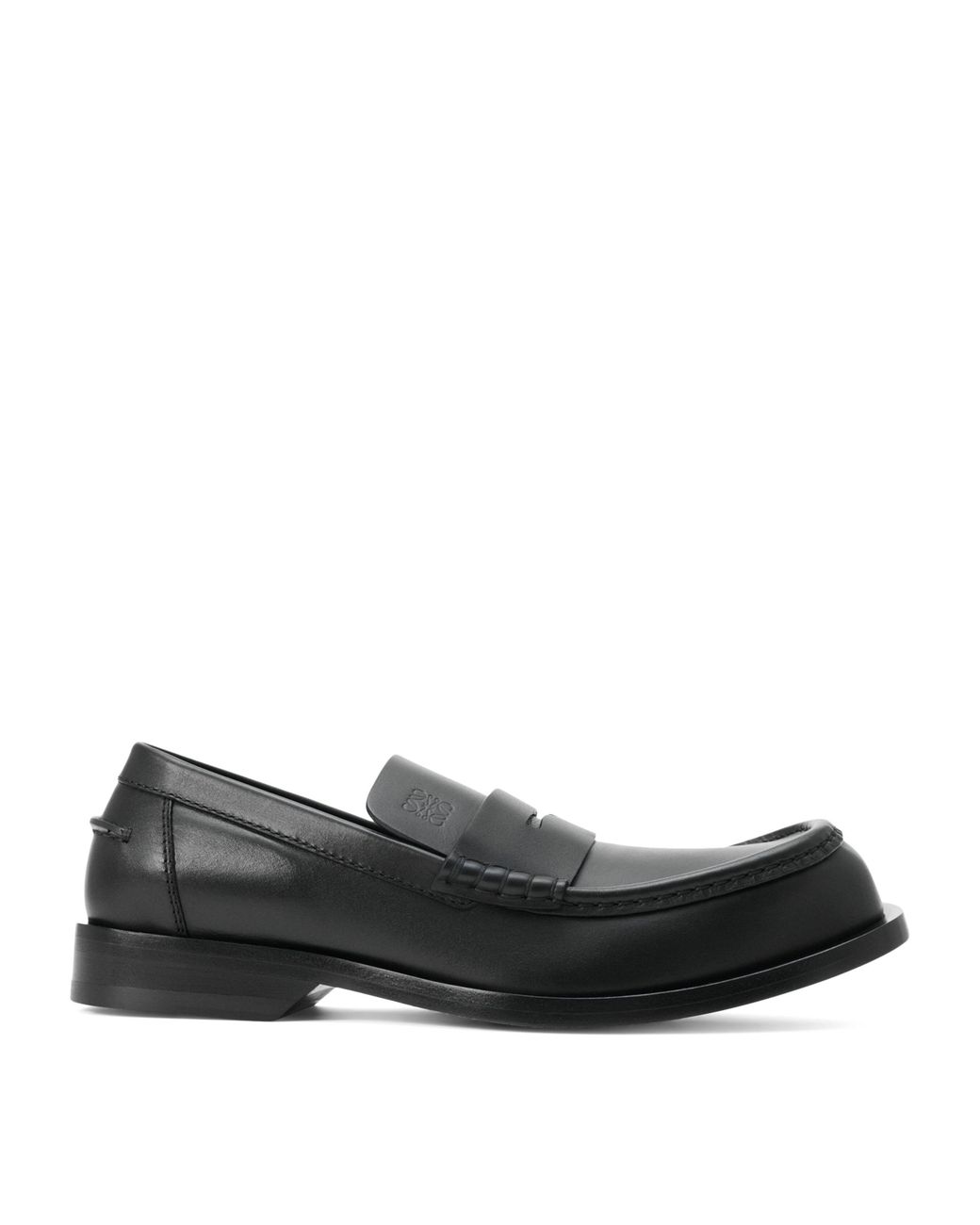 Loewe Black Calfskin Bobine Loafers for men