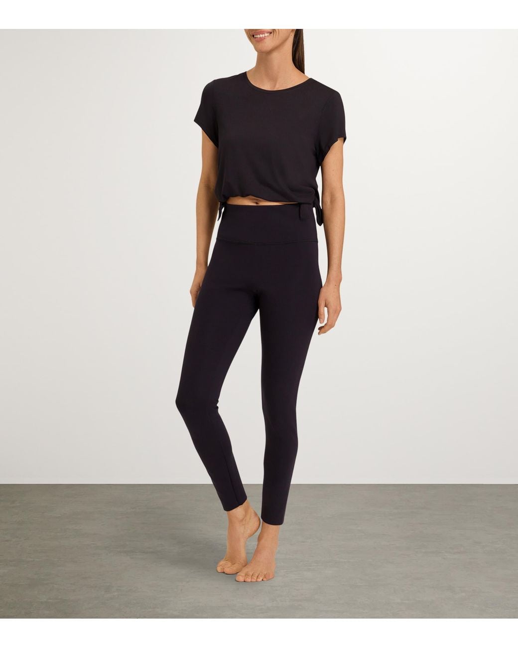 Hanro Black Modal Yoga T-Shirt