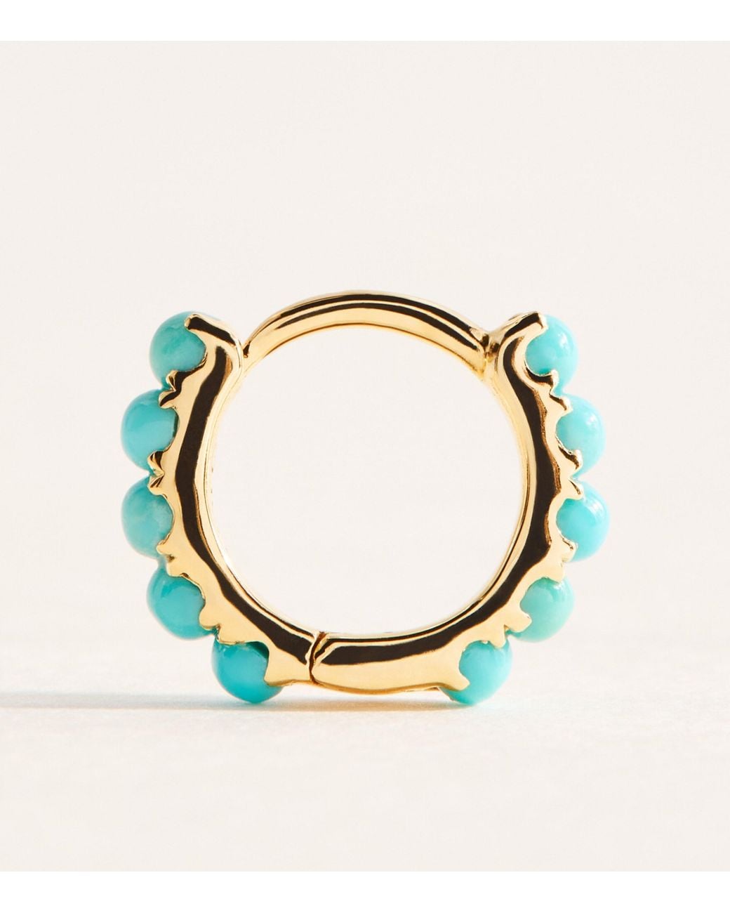 Rosa De La Cruz White And Mini Hoop Earrings