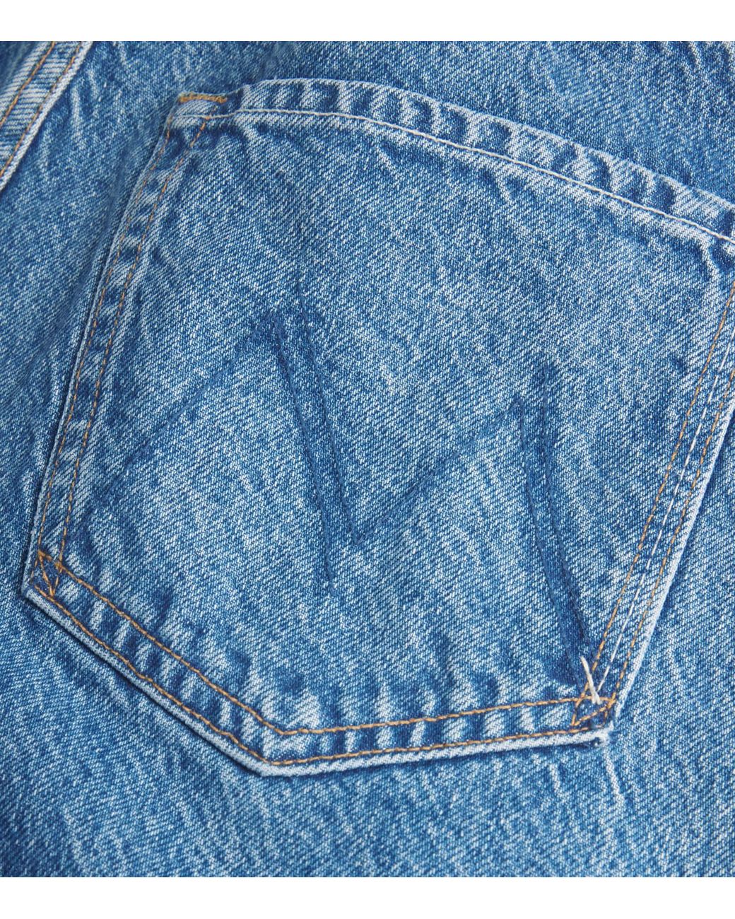 Mother Blue Snacks! The Lemon Twist Curved Seam Jeans