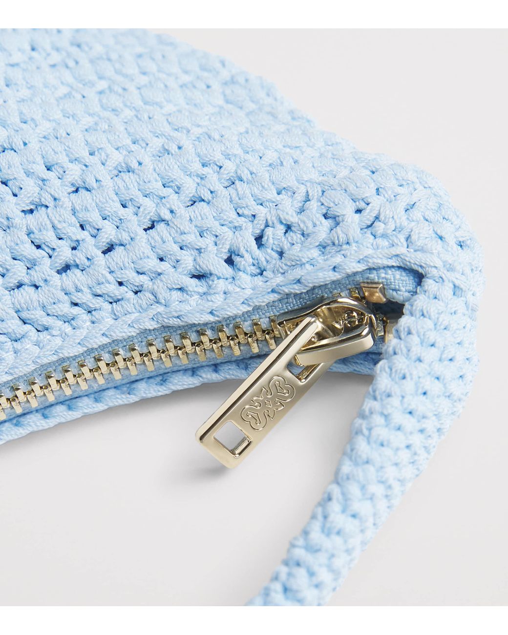 Sandro Blue Crochet Mini Bag
