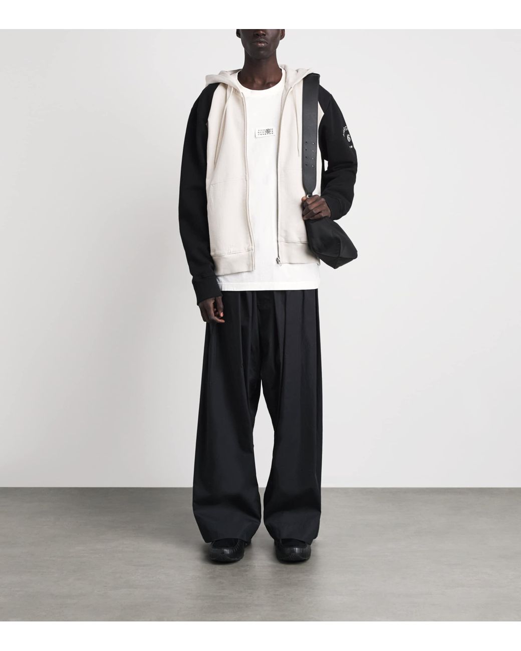 MM6 by Maison Margiela White Cotton Numerical Logo T-Shirt for men