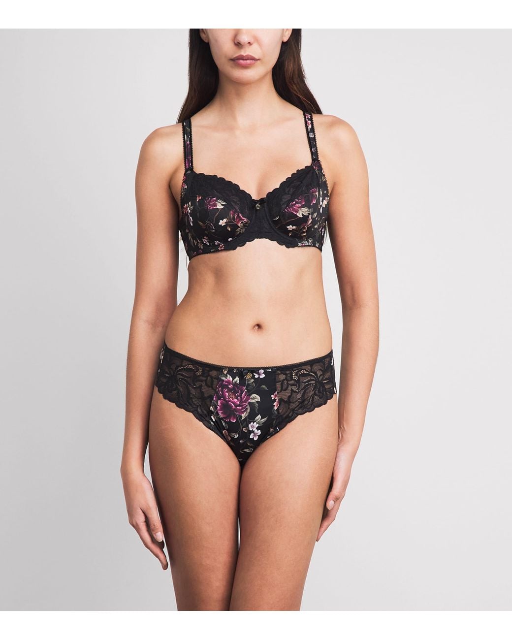 Fantasie Multicolor Floral Lace-Trim Jennie Briefs