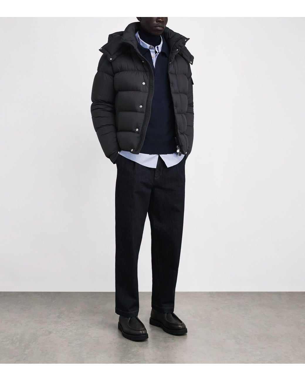 Moncler Black Down Maya 70 Puffer Jacket for men