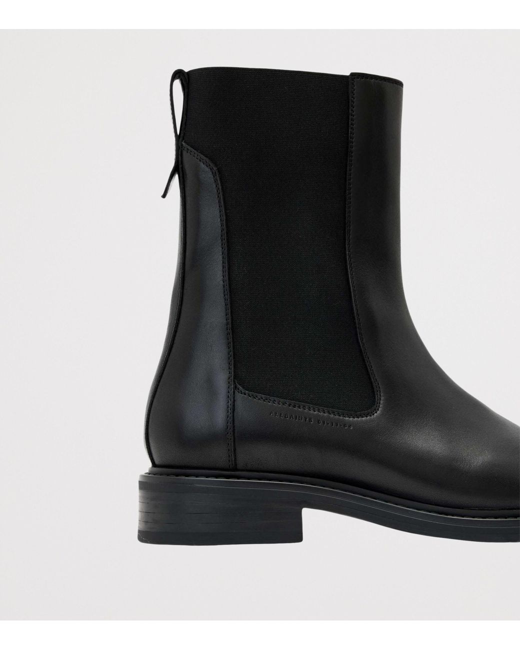 AllSaints Black Leather Beryl Boots