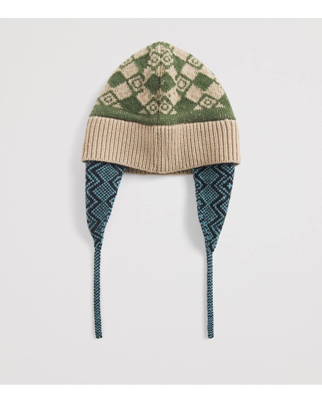 Dries Van Noten Metallic Wool Jacquard Hat for men