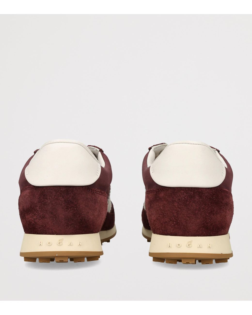 Hogan Brown Suede-Mesh Athletic Sneakers