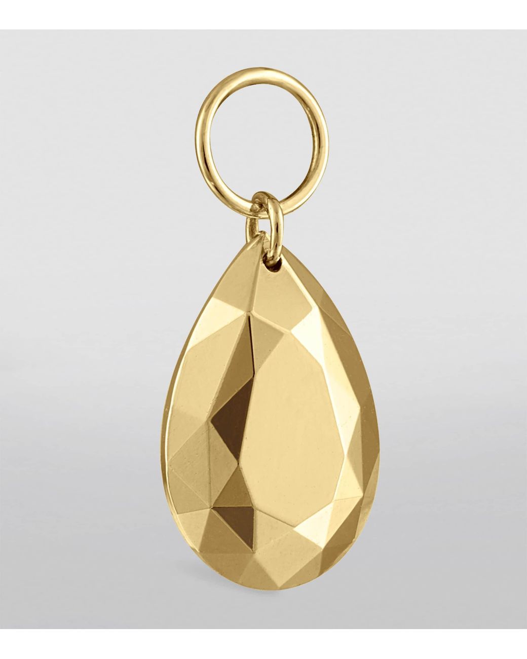 Maria Tash Metallic Faceted Pear Single Charm