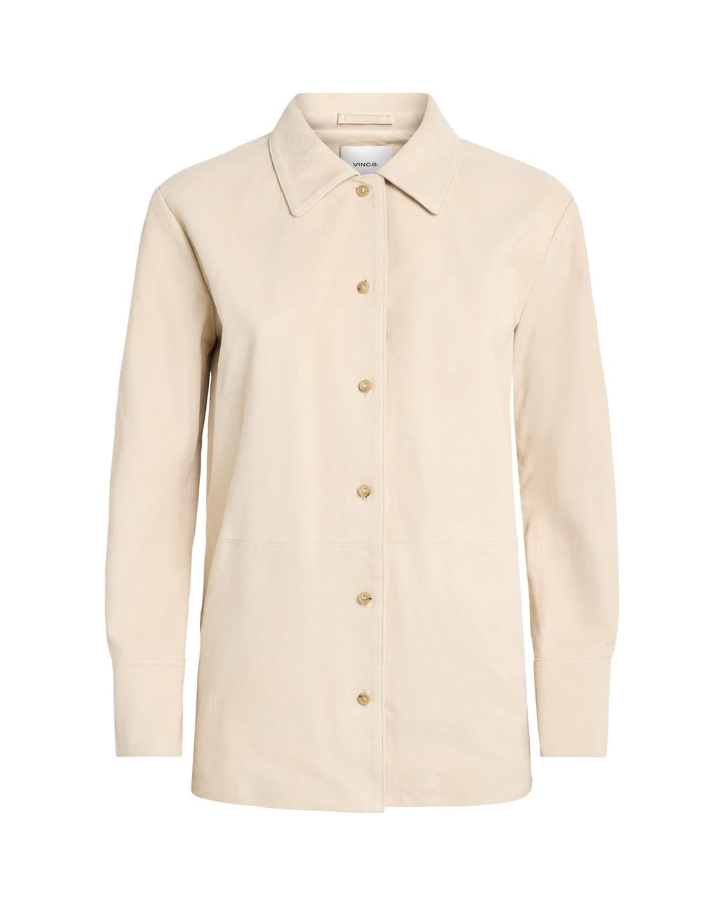 Vince Natural Suede Overshirt