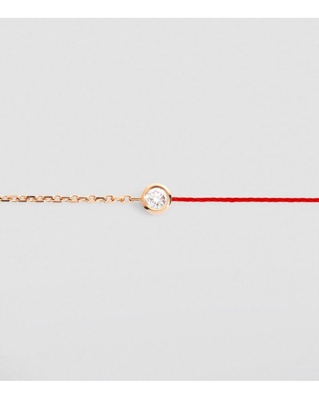 RedLine Metallic Rose And Diamond Pure Half-Chain Bracelet