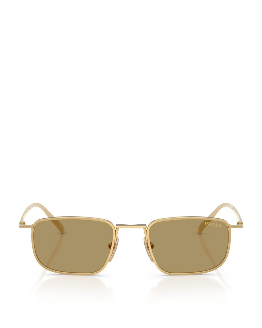 Prada Metallic Metal Pillow Sunglasses for men