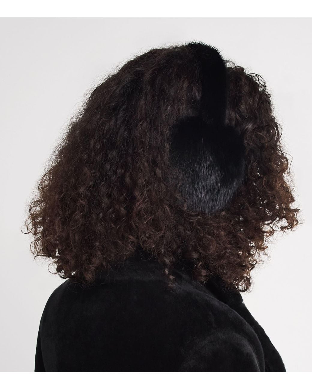 Yves Salomon Black Mink Fur Earmuffs