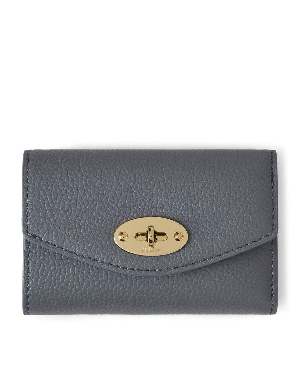 Mulberry Gray Leather Folded Darley Wallet