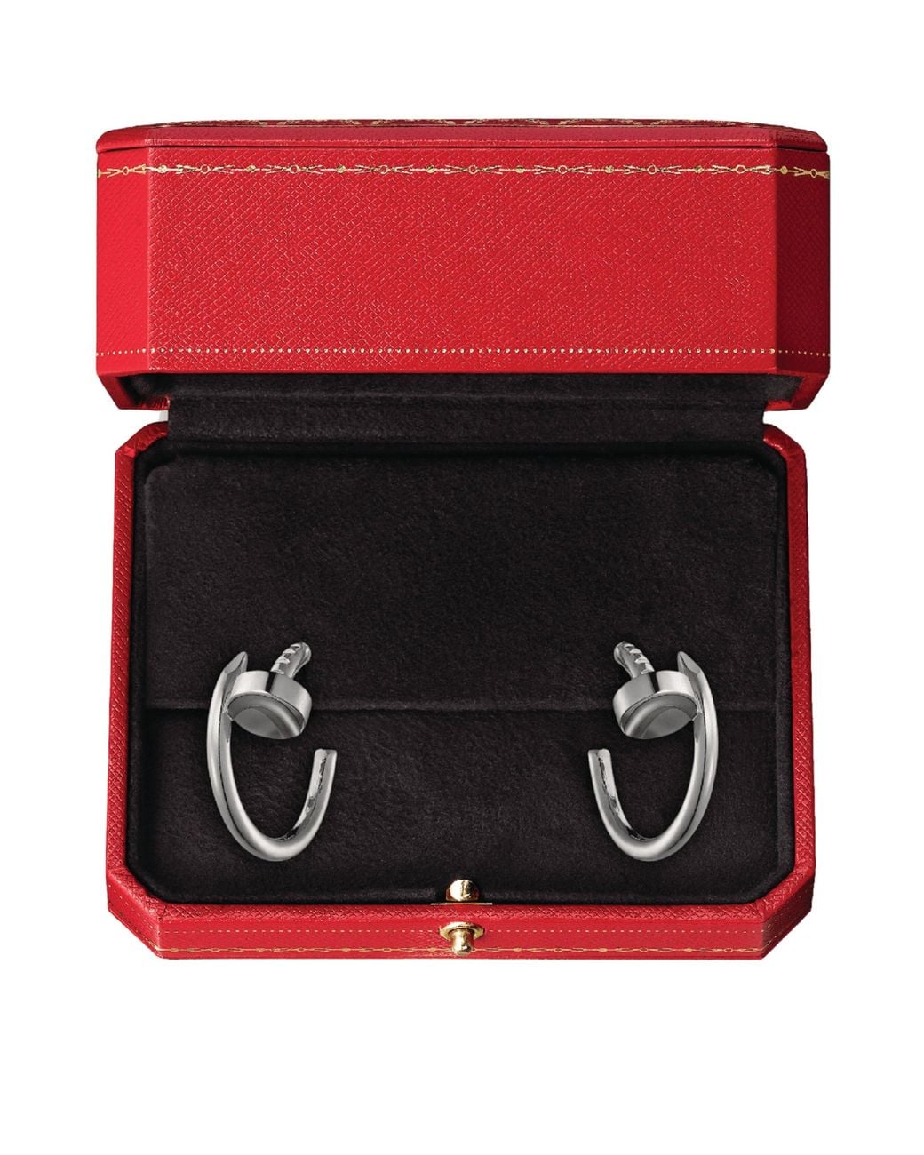 Cartier Metallic Juste Un Clou Hoop Earrings