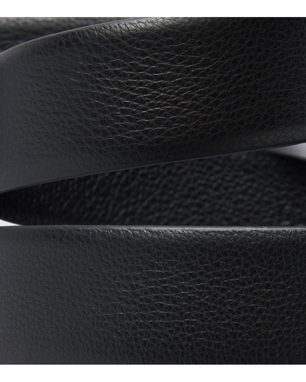Jacob Cohen Black Leather Buckle Belt for men