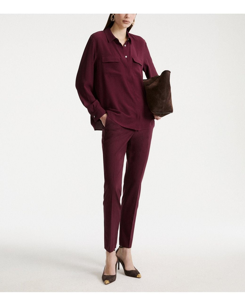 Marella Red Patch-Pocket Shirt