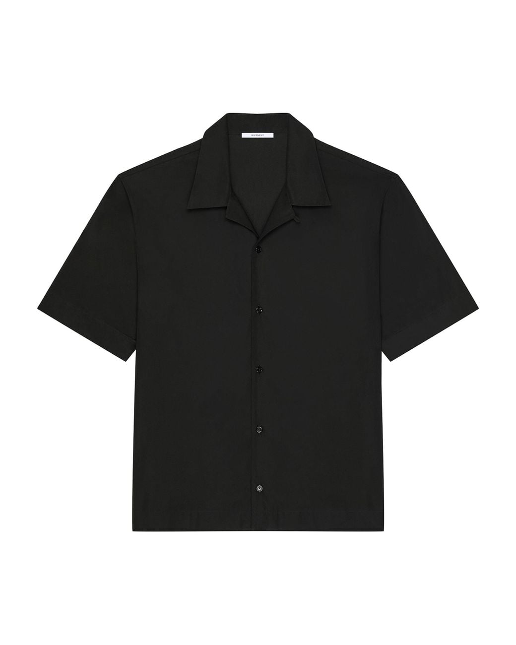 Givenchy Black Logo Short-Sleeve Shirt for men
