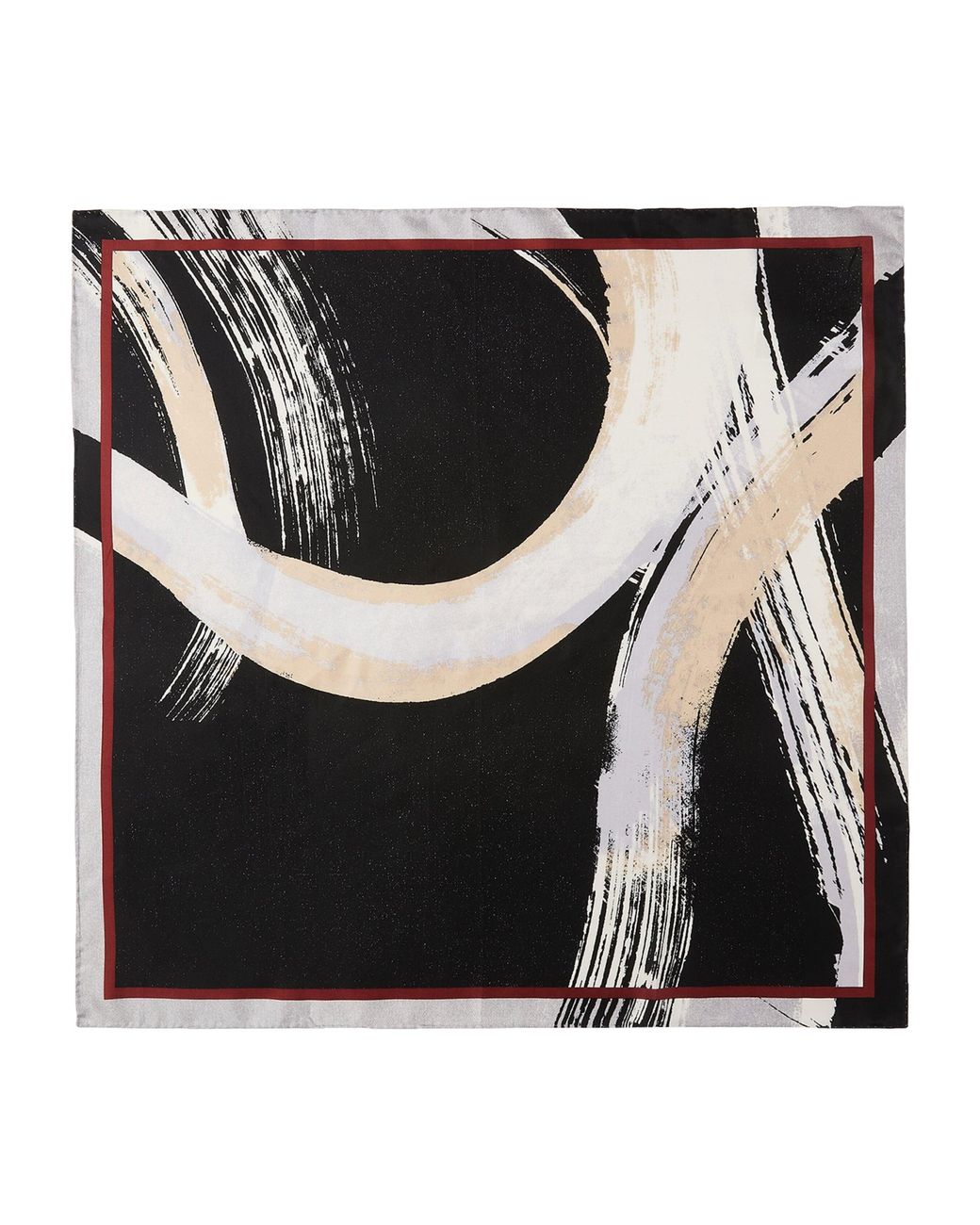 Marina Rinaldi Black Silk Scarf