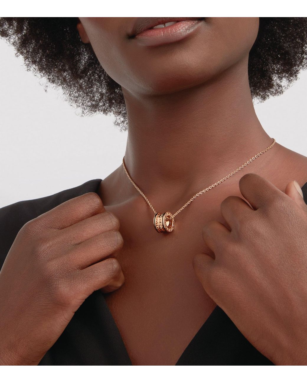 BVLGARI Metallic And Ceramic B.Zero1 Necklace
