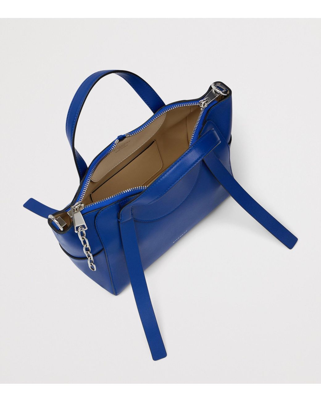 Givenchy Blue Small Leather Snatch Top-Handle Bag