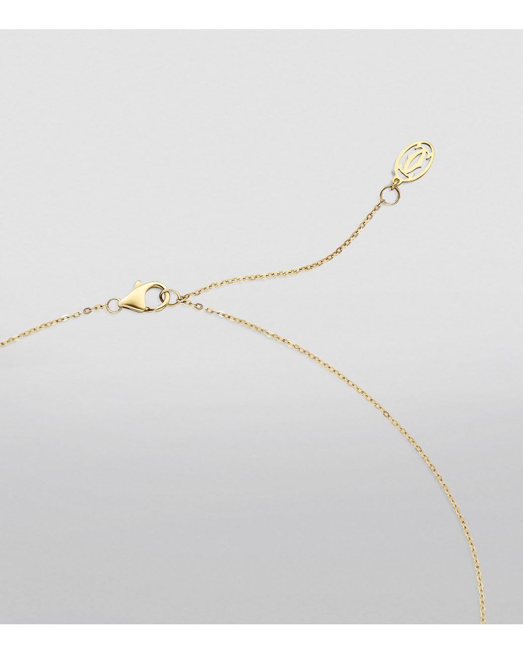 Cartier Metallic Mixed And Diamond Trinity Necklace