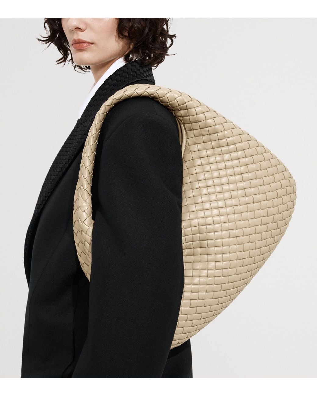 Bottega Veneta Metallic Leather Veneta Shoulder Bag