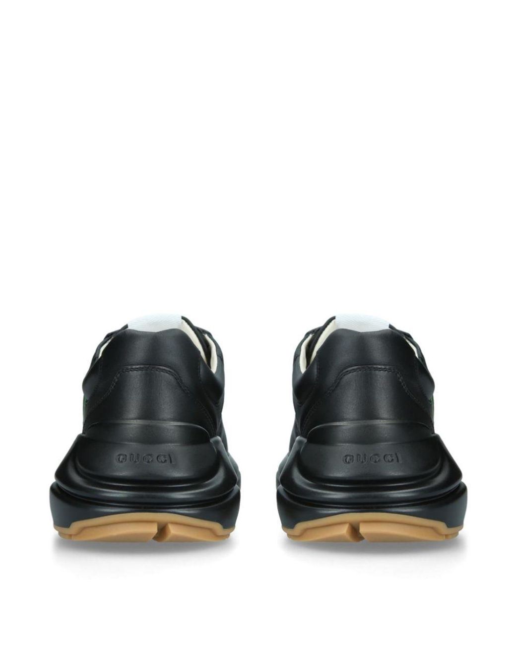 Nest Kolonel Schrikken Gucci Leather Rainbow Rhyton Sneakers for Men | Lyst