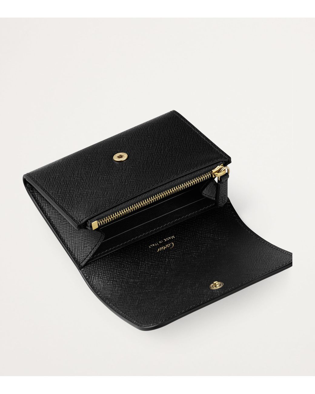 Cartier Black Mini Leather C De Wallet