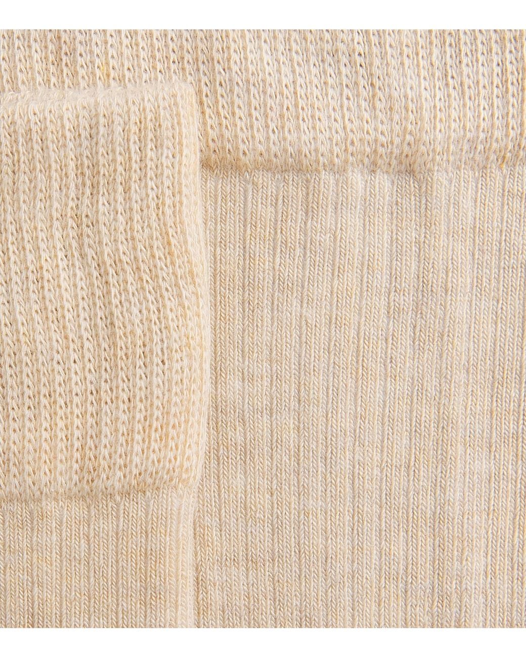 Wolford White Stretch-Cotton Ribbed Mid-Calf Socks