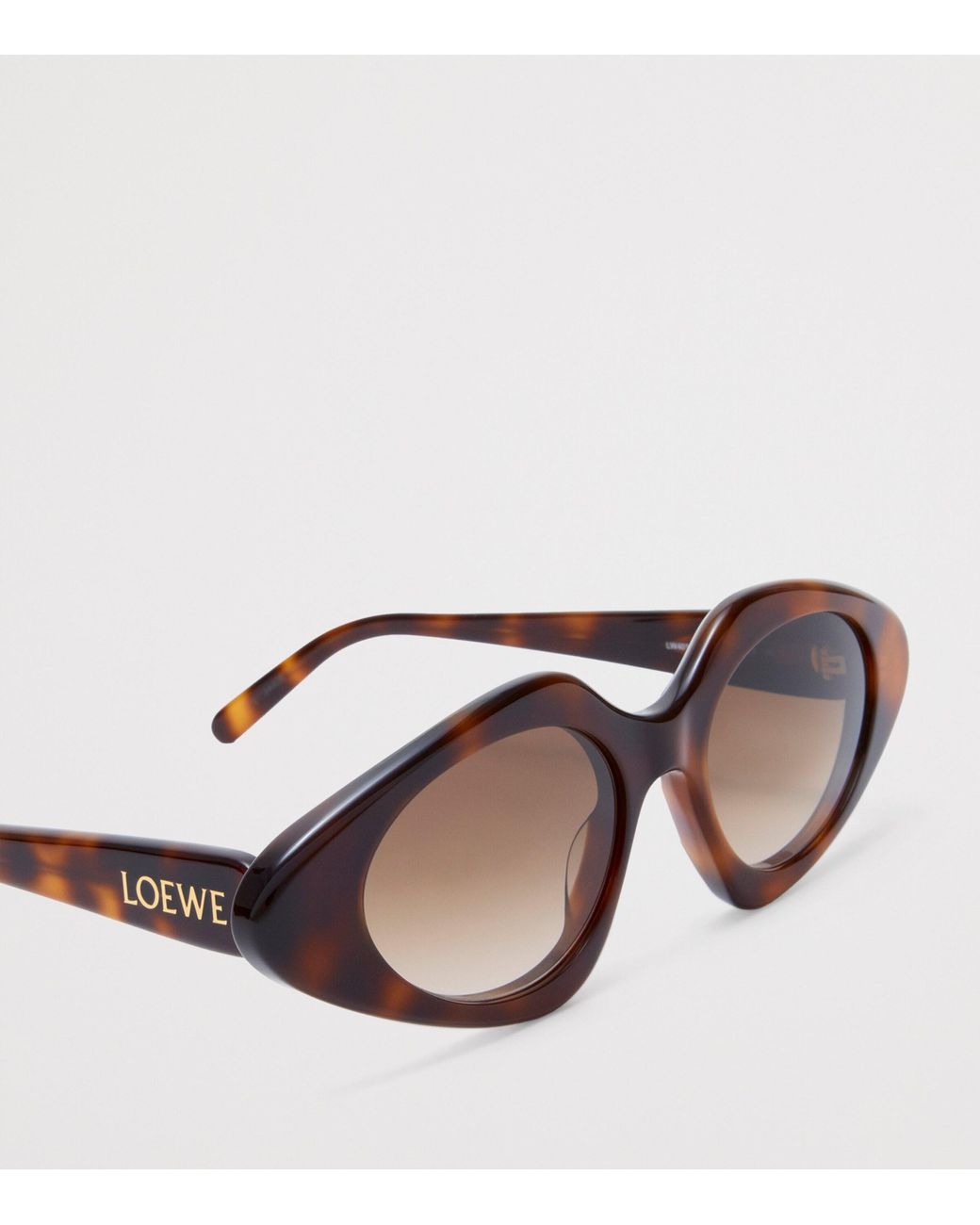 Loewe Brown Acetate Triangle Slim Sunglasses