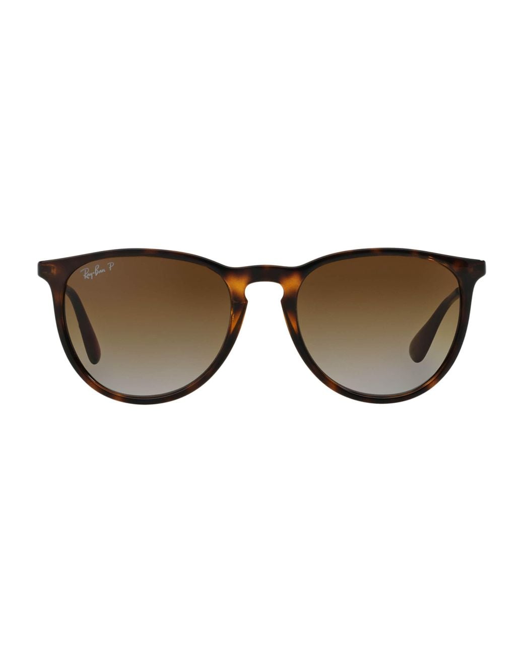 Ray-Ban Brown Round Erika Classic Sunglasses