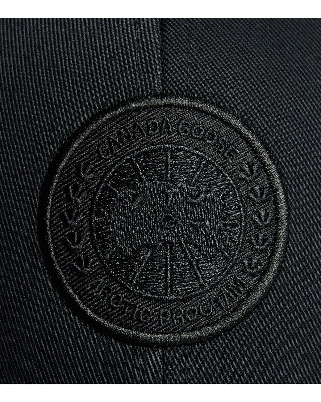 Canada Goose Black Logo Patch Cap for men