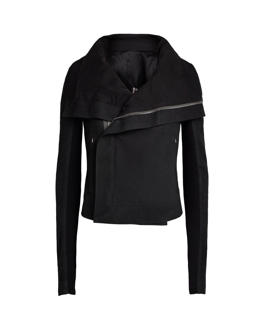 Rick Owens Black Giacca Leather Jacket