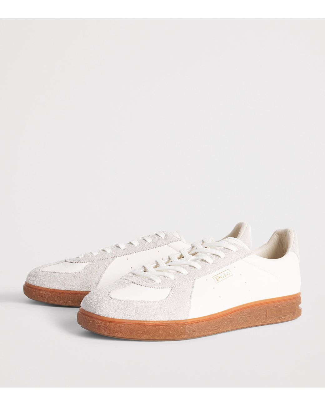 Polo Ralph Lauren White Leather Bedford Sneakers for men