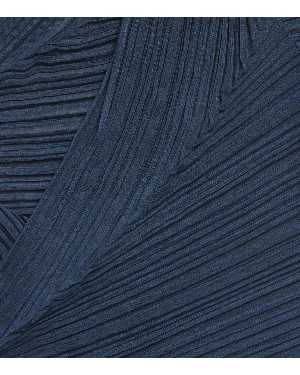 Pleats Please Issey Miyake Blue Fold Hood Scarf for men