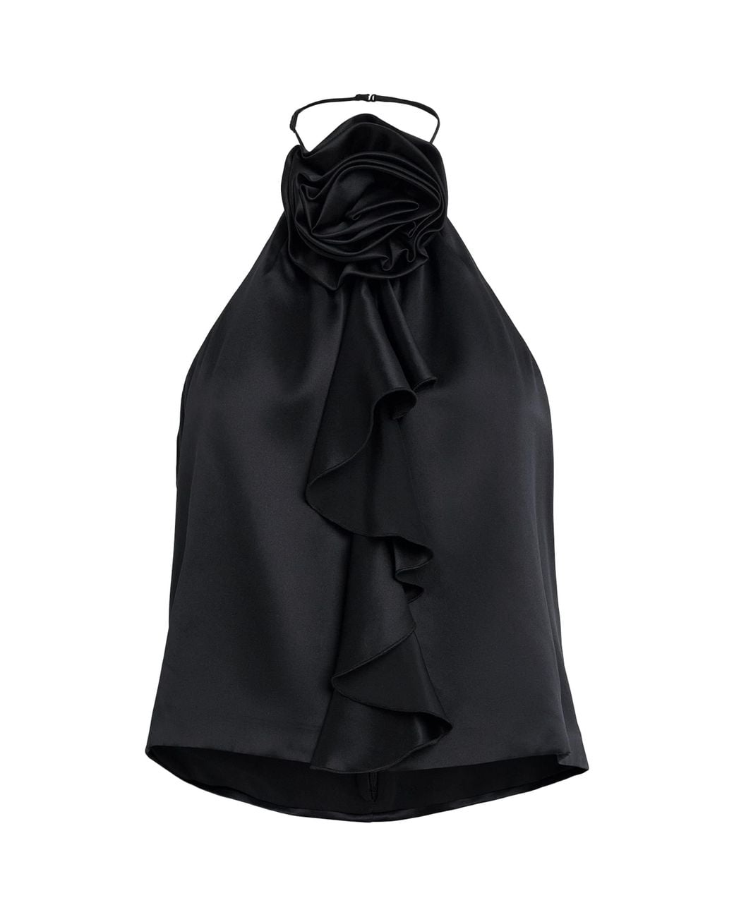 Cinq À Sept Black Silk Hallie Top
