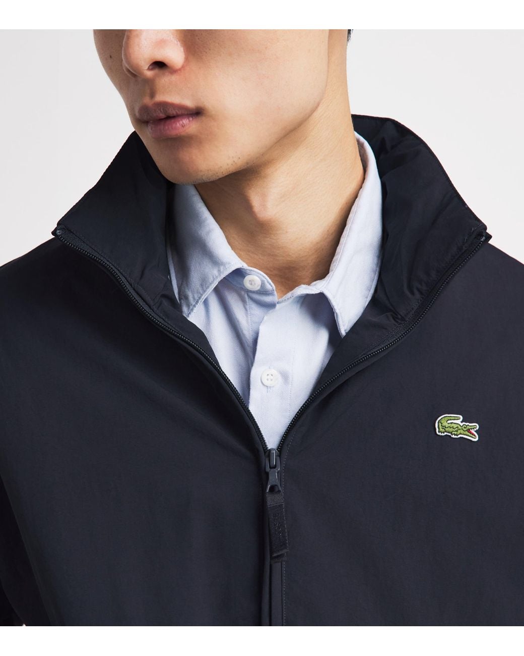 Lacoste Blue Water-Repellent Windbreaker for men