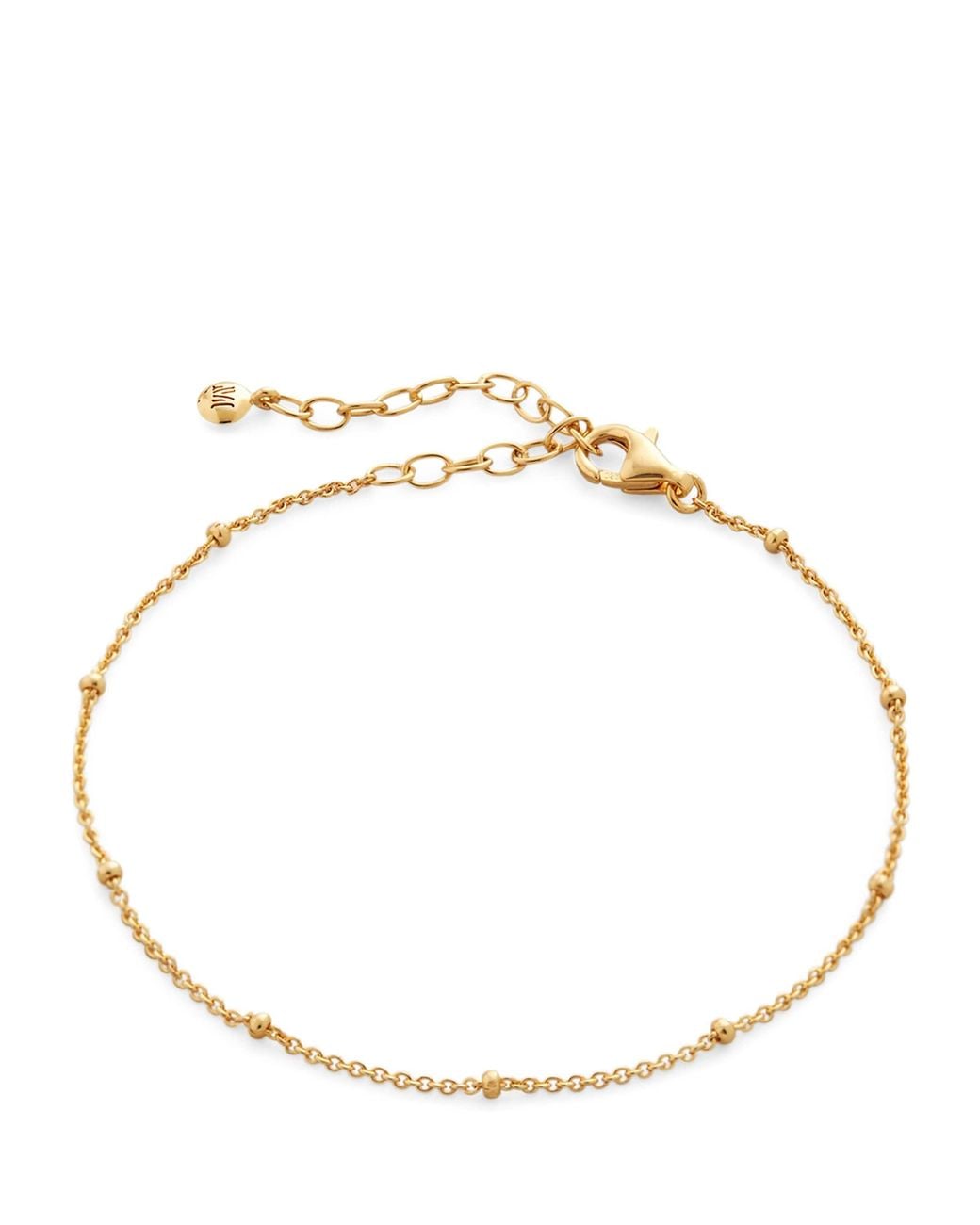 Monica Vinader Metallic Vermeil Beaded Chain Bracelet