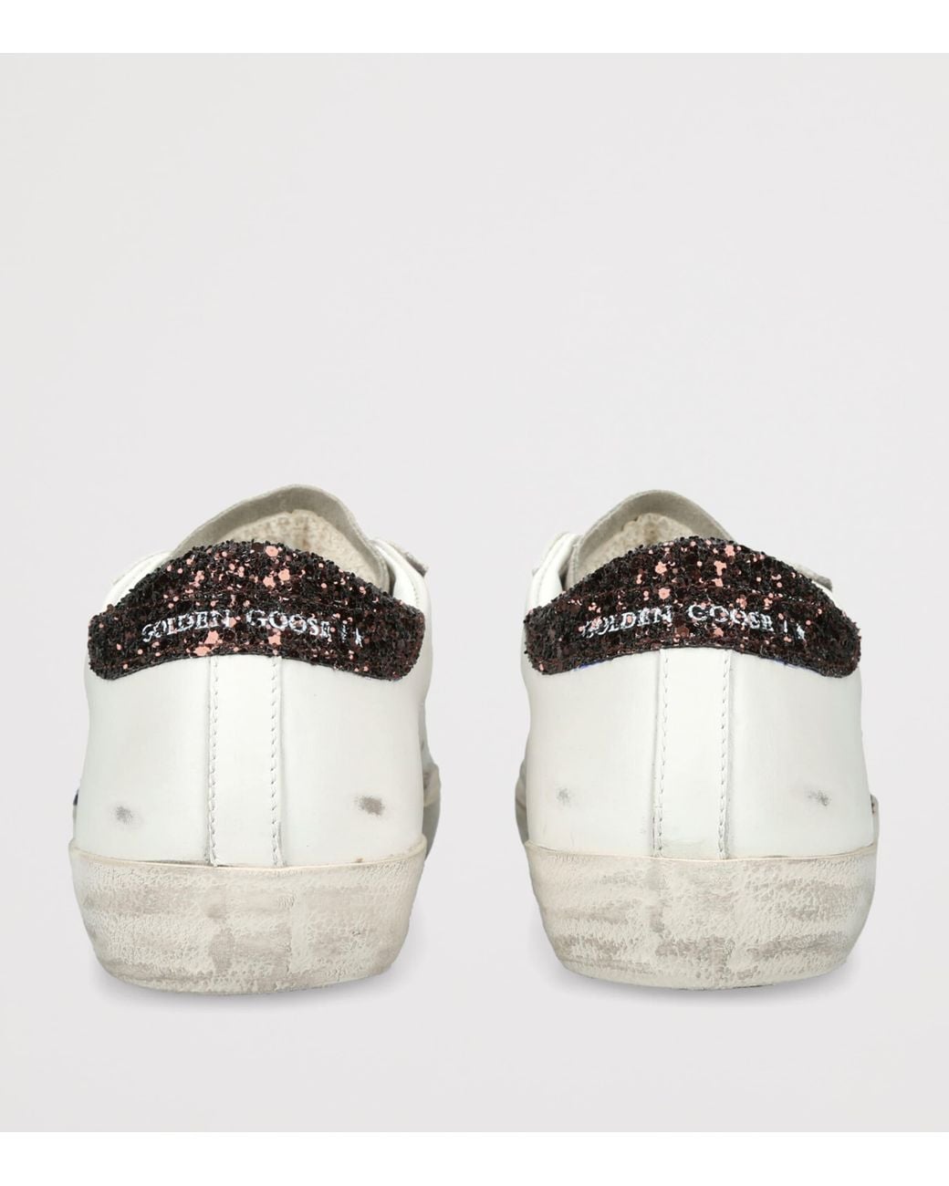 Golden Goose Deluxe Brand White Leather Super Star Sneakers